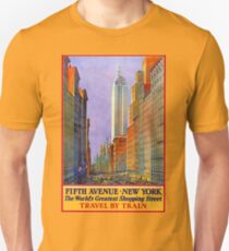 Camiseta unisex Vintage poster - Fifth Avenue