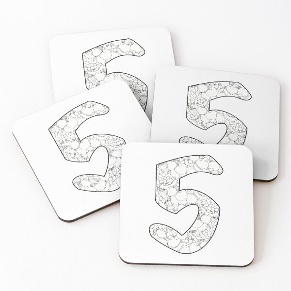 Item preview, Number 5- Fruity Print sticker designed and sold by Fruit-Tee.