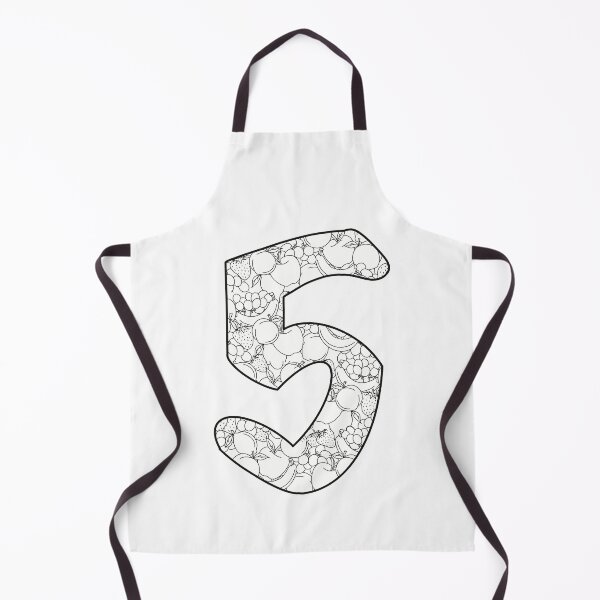 Item preview, Number 5- Fruity Print sticker designed and sold by Fruit-Tee.