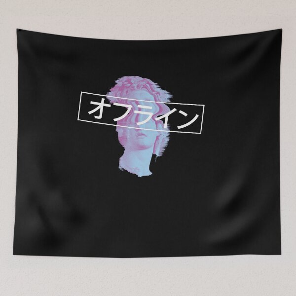 Item preview, Glitch Japanese Retrowave Synthwave Vaporwave designed and sold by ghost888.