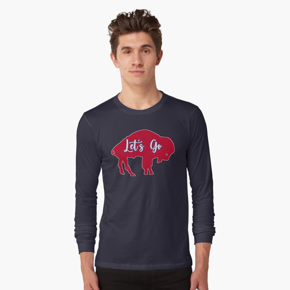 Let's Go Buffalo Red Long Sleeve T-shirt Buffalo 