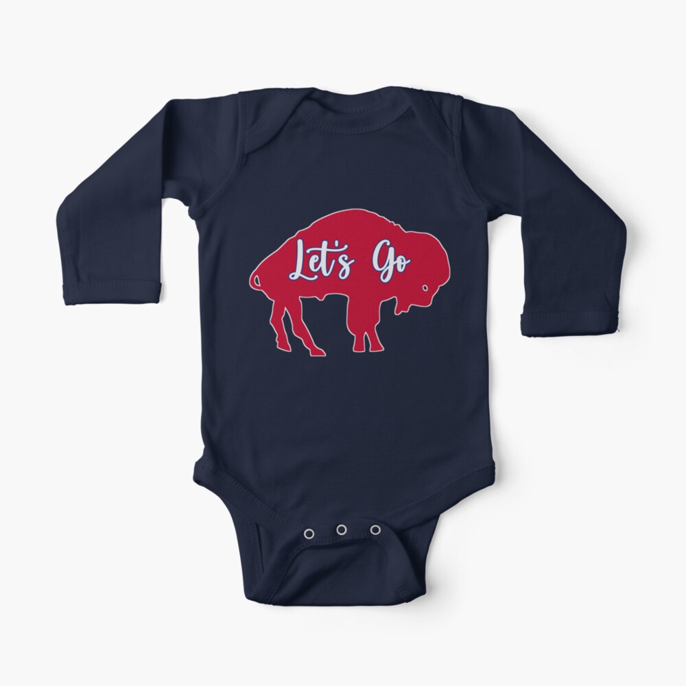 Buffalo Bills Baby Onesie Let's Go Buffalo Front, 55% OFF