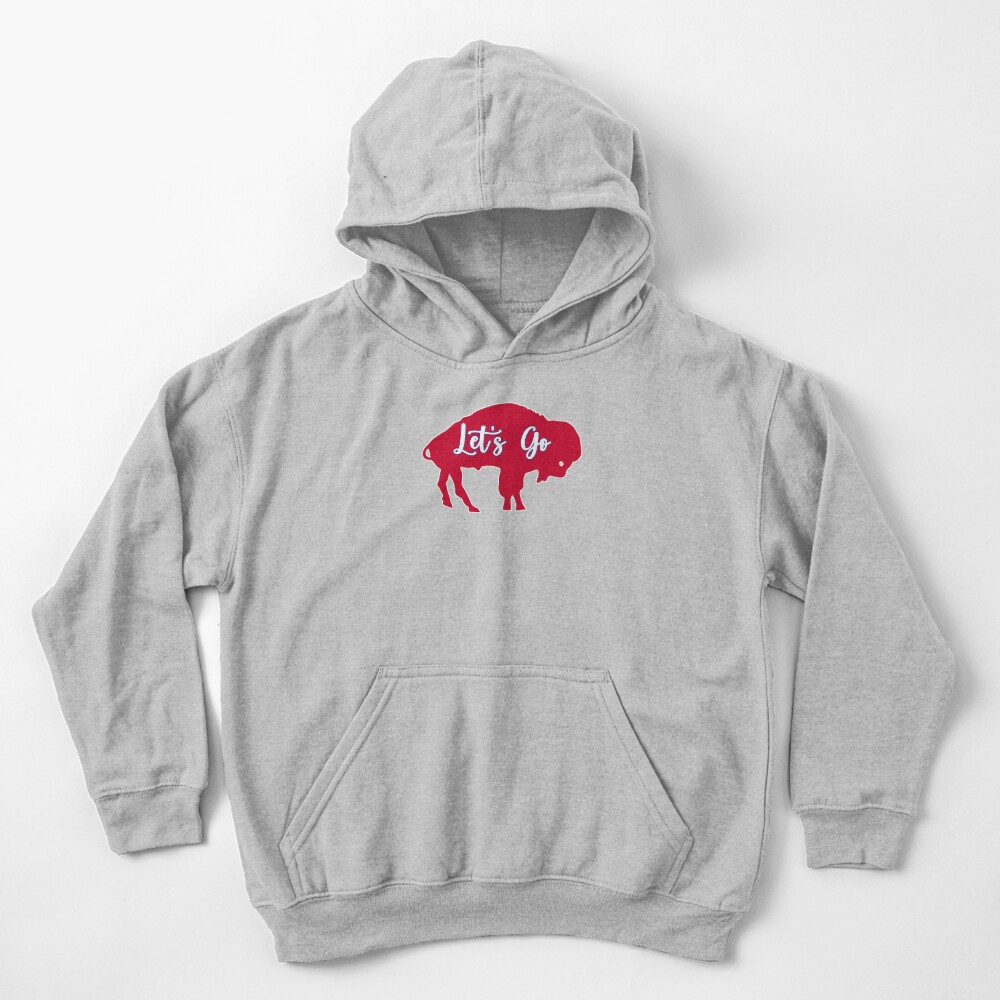 let's go buffalo Kids Pullover Hoodie for Sale by NovaTees