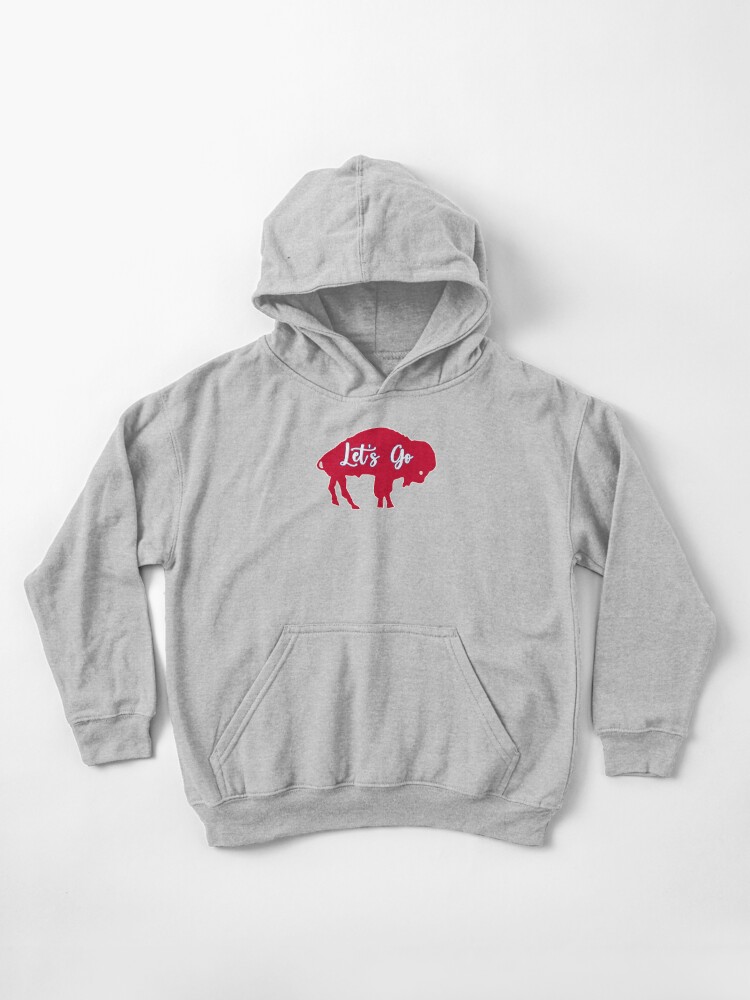 let's go buffalo Kids Pullover Hoodie for Sale by NovaTees