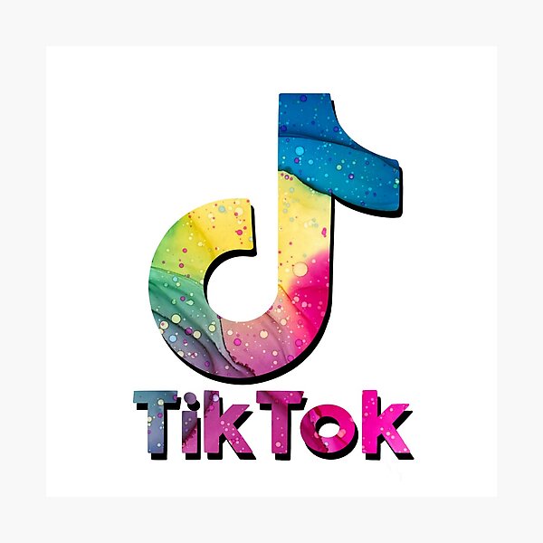 Aesthetic Galaxy Tik Tok Logo Photographic Prints | Redbubble