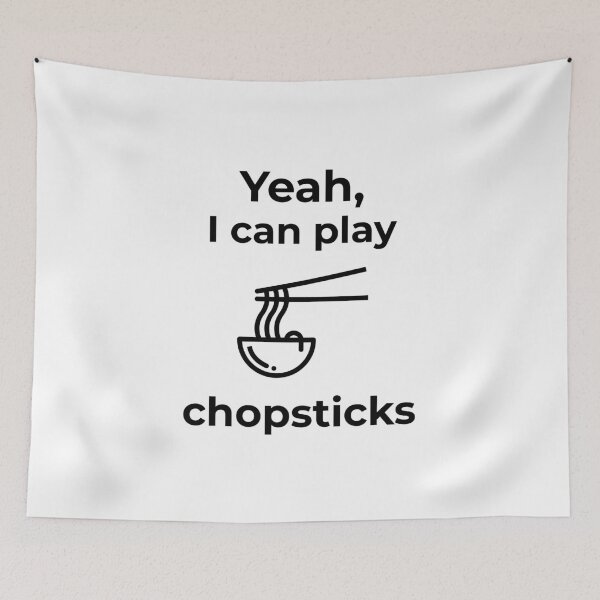 Item preview, I can play Chopsticks designed and sold by passiveisopod.