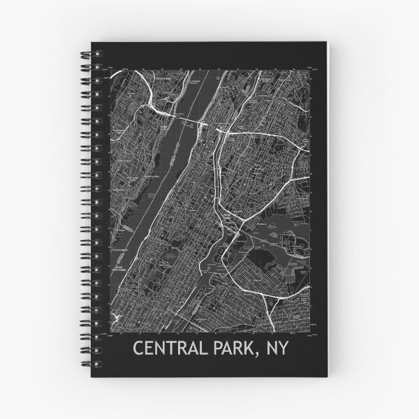 Item preview, Central Park, NY Topographical Map Black designed and sold by PGHPhotoCo.