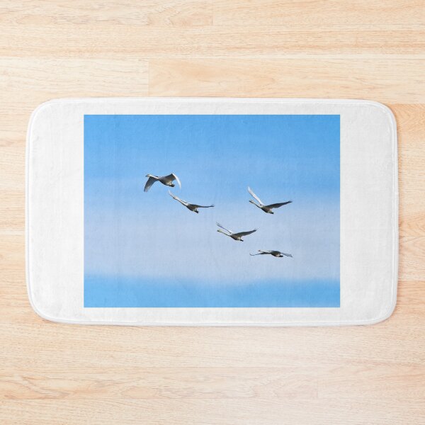Item preview, White on blue sky. Whooper swan designed and sold by Jouko Lehto Photography.