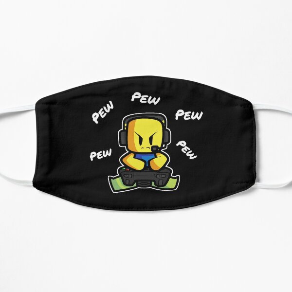 Roblox Gamer Noob Pew Pew Gaming Birthday Gift For Kids Mask By Smoothnoob Redbubble - roblox pew pew