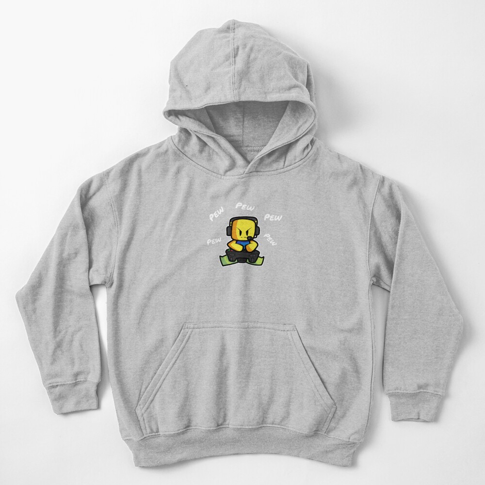 Roblox Gamer Noob Pew Pew Gaming Birthday Gift For Kids Kids Pullover Hoodie By Smoothnoob Redbubble - roblox gamer kid