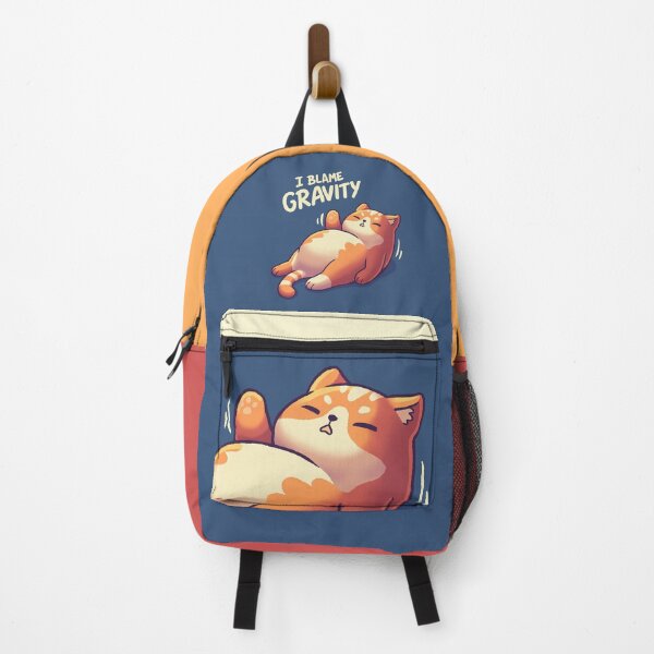 Item preview, I Blame Gravity // Chubby Lazy Cat, Procrastination Kitten designed and sold by Geekydog.