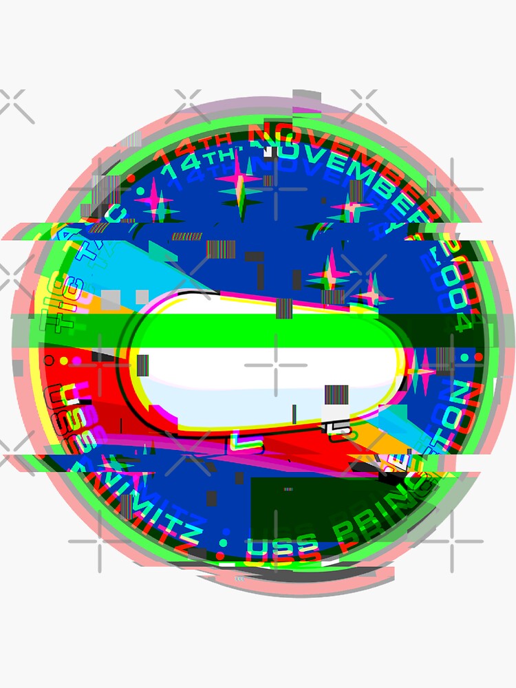 Thumbnail 3 of 3, Sticker, Tic Tac UFO / UAP Encounter Morale Patch - GLITCH designed and sold by Dan Zetterström.