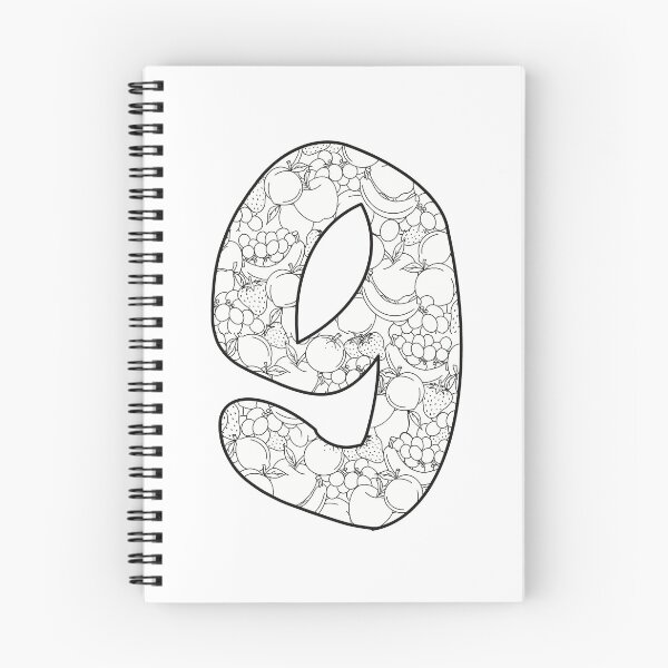 Item preview, Number 9- Fruity Print sticker designed and sold by Fruit-Tee.