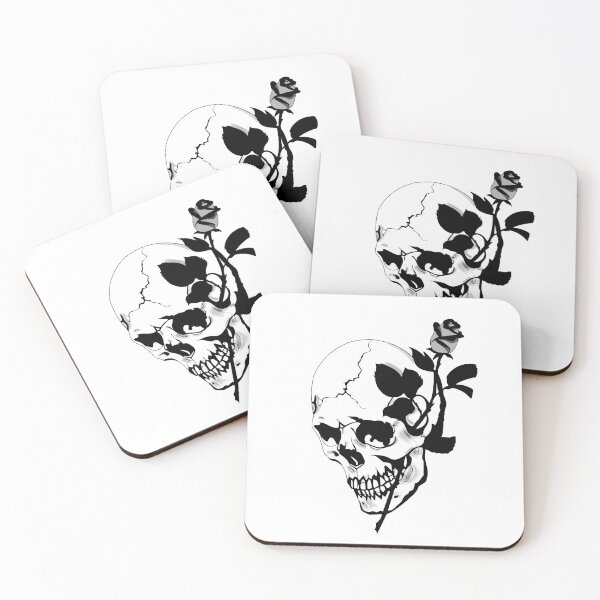Item preview, Skull with Rose designed and sold by Kaikum.