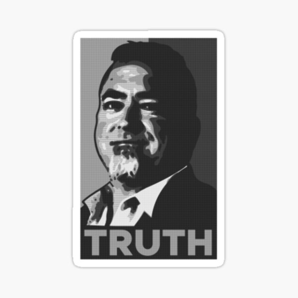TRUTH Black & White Printing Press Sticker