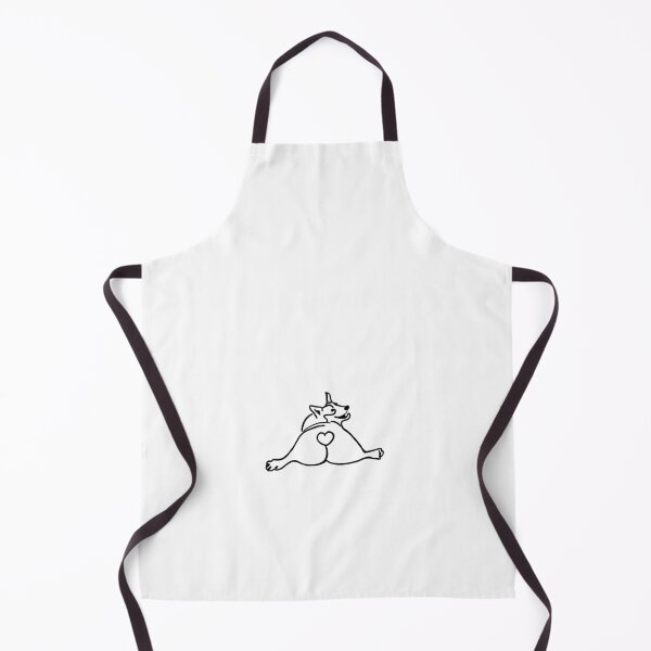 Item preview, Corgi with Heart Tail Looking Back designed and sold by PawPawDog.