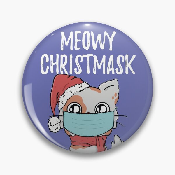Artikelvorschau, Meowy Christmask Nette Weihnachtskatze entworfen und verkauft von CrystalCrush.