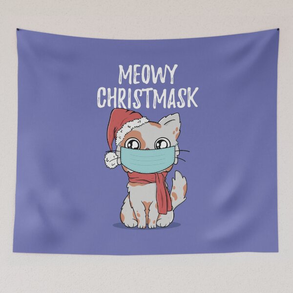 Item preview, Meowy Christmask Cute Christmas Cat designed and sold by CrystalCrush.
