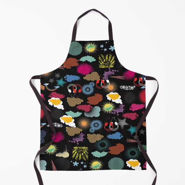 Item preview, HALF TONES RED YELLOW BLUE GREEN BLACK RETRO PATTERN designed and sold by bigerdan.