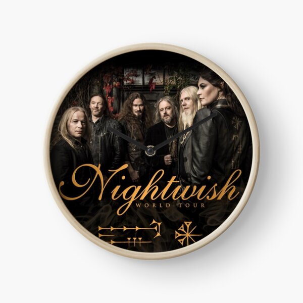 Band Tour Nightwish Music Music Clock