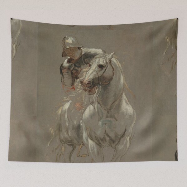 Item preview, Soldier on horseback vintage artwork - anthonis van dyck nachfolger  designed and sold by Vintage Designs +.