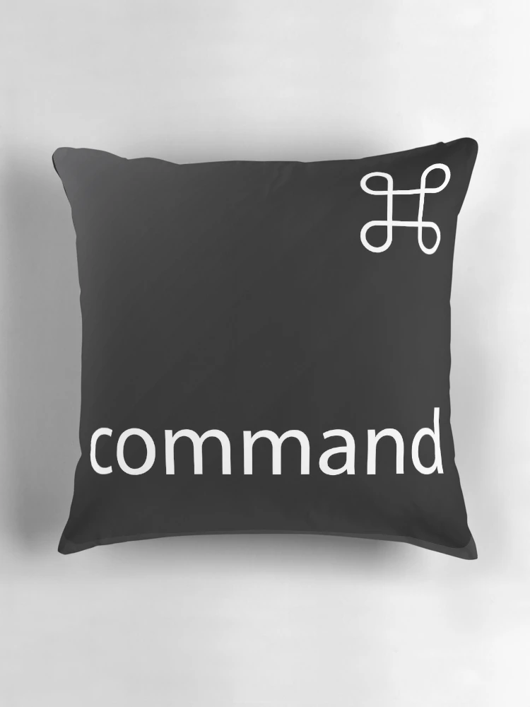 Thumbnail 3 of 4, Pillow, Command Key Mac designed and sold by Sakuga Drip.