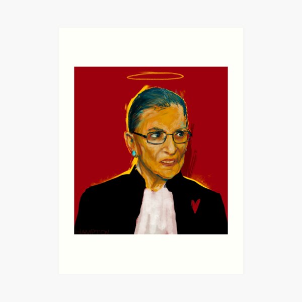 A loving tribute to RBG Art Print