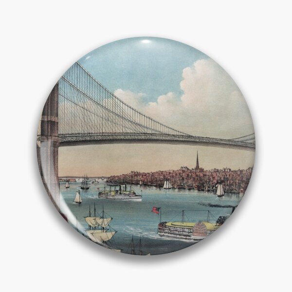 Item preview, Brooklyn Bridge Art By Currier And Ives designed and sold by MHirose.