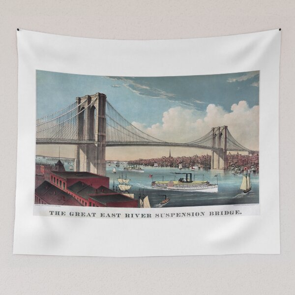 Item preview, Brooklyn Bridge Art By Currier And Ives designed and sold by MHirose.