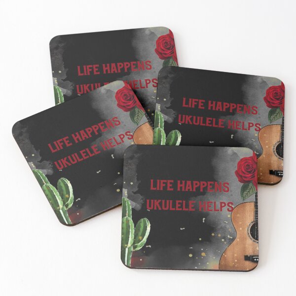 Item preview, Life Happens Ukulele Helps  designed and sold by joabaj.
