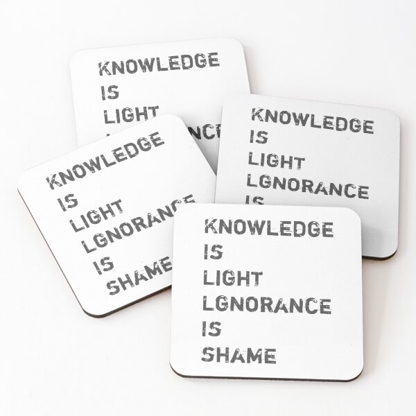 Item preview, Knowledge is light lgnorance is shame designed and sold by Space2k20.