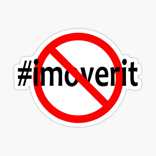 I'm not over it - #imoverit - Not forgotten - Still bothering me Sticker