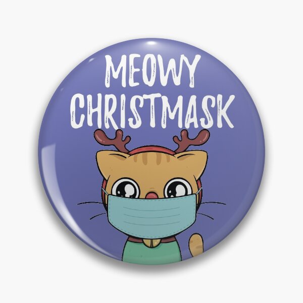 Item preview, Meowy Christmask Cute Christmas Cat designed and sold by CrystalCrush.