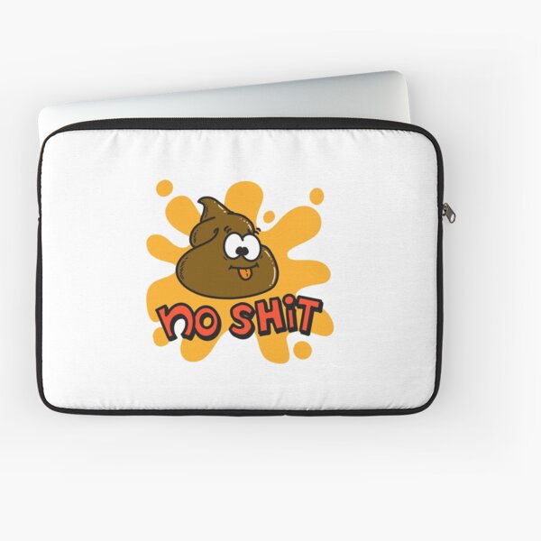 No shit cartoon Laptop Sleeve