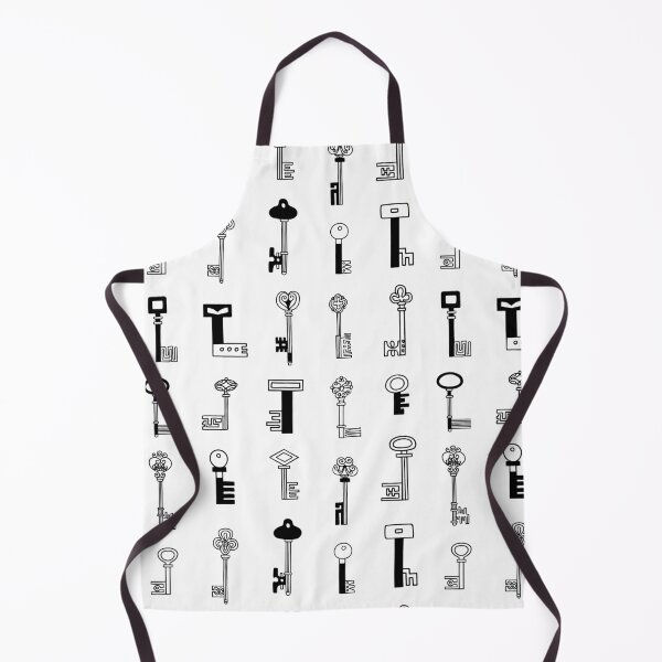 Item preview, Keys black and white pattern designed and sold by Cat Print.