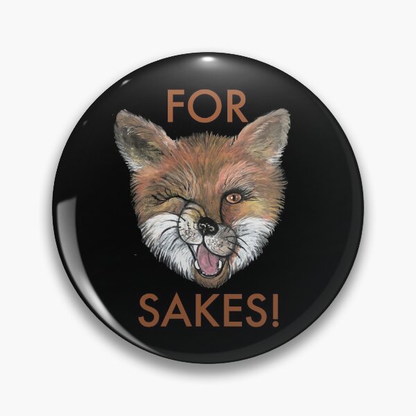 Item preview, FOR FOX SAKES / Cute Fox Head / Winking Fox / Fox Fan / Red Fox designed and sold by artenvironments.