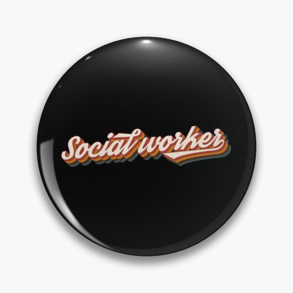 Item preview, Social worker retro typography designed and sold by Statim.