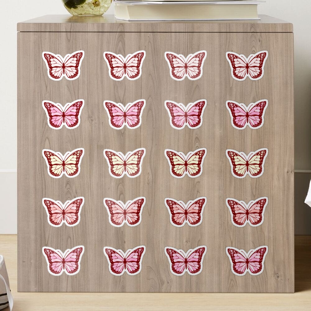 Crafts Stickers Sticko Puffy Butterflies Butterfly Pastel Colors Detailed  Flower