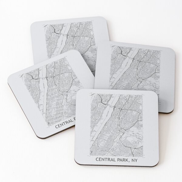 Item preview, Central Park, NY Topographical Map Grey designed and sold by PGHPhotoCo.