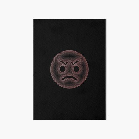 Angry Emoji Art Board Print