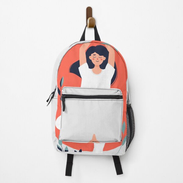 Item preview, Brunette Cute Woman Doing Yoga Tree Pose designed and sold by paradiskt.