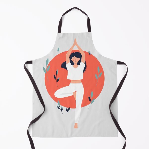 Item preview, Brunette Cute Woman Doing Yoga Tree Pose designed and sold by paradiskt.