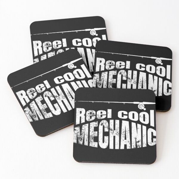 Item preview, Reel cool mechanic - fishing pun designed and sold by good vibes clothing.