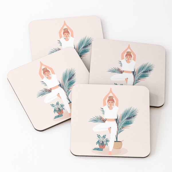 Item preview, Blond Girl Who Practices Yoga Tree Pose designed and sold by paradiskt.