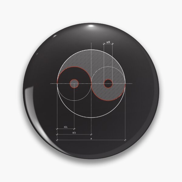 Item preview, Yin Yang technical drawing designed and sold by kallyfactory.