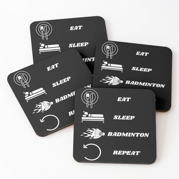 Item preview, Eat Sleep Badminton Repeat designed and sold by BarvinWayne.