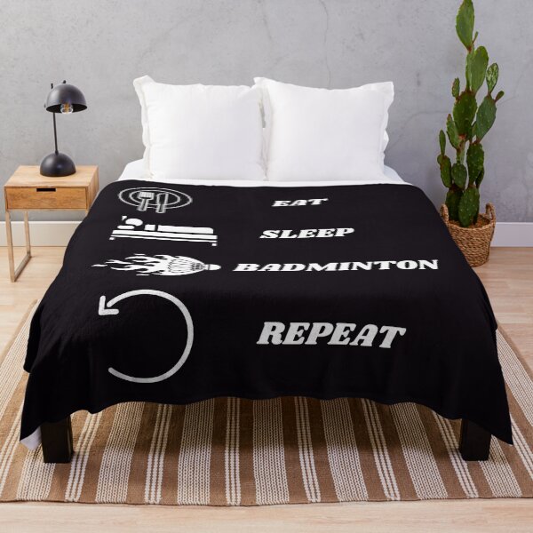 Item preview, Eat Sleep Badminton Repeat designed and sold by BarvinWayne.