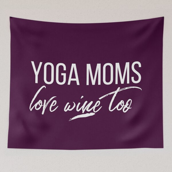 Item preview, Yoga Moms Love Wine Too designed and sold by tw2us.