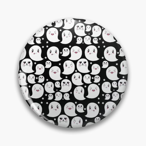 Item preview, Cute Kawaii Ghosts Halloween Pattern designed and sold by Medmac's Designs.
