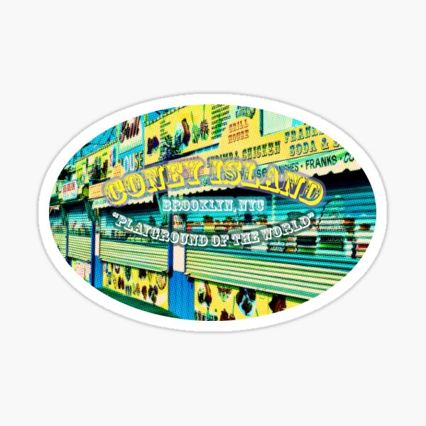 Coney Island in Popping Colour Sticker